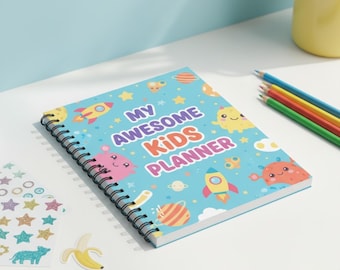 Leuke en creatieve planner voor kinderen – printbare dag-, week- en maandplanner (PDF).