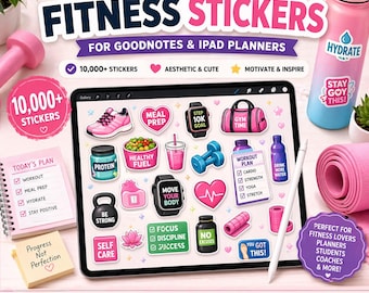 10.000+ Digitale Sticker Mega Bundel voor GoodNotes, iPad & Digitale Planners