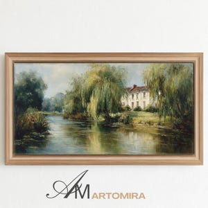 Oil paint frame tv digital download, moody neutral earthy art,antique frame tv art, nature frame tv art, cozy frame tv art, instant download