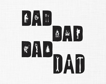 Dad Embroidery Design, Father’s Day Machine Embroidery File Dad Bundle Embroidery, Love Dad Embroidery, Dad word set embroidery