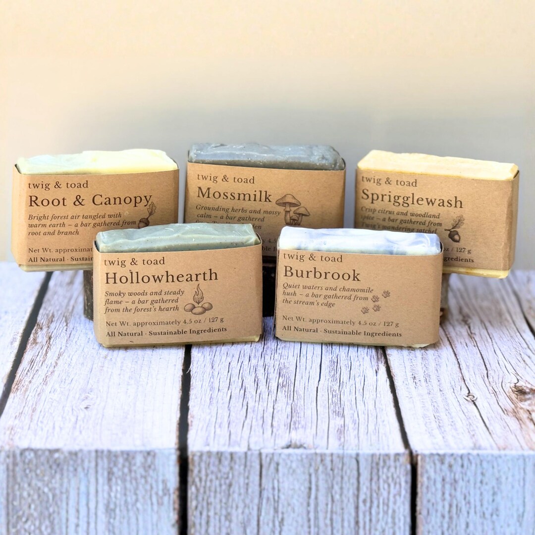 Natural Soap Gift Set | Artisan Botanical Bars | Handmade Cold Process ...