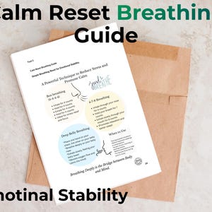 Breathing Exercise Poster Printable PDF | Calm Down Tool | Anxiety ...