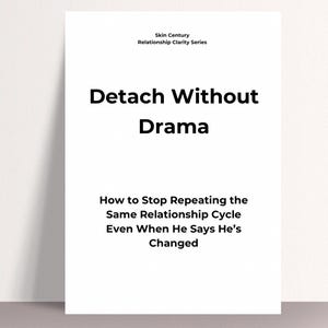 Toxic Relationship Workbook, Narcissistic Relationship Patterns, Detach Without Drama, Relationship Clarity Worksheet, Printable PDF