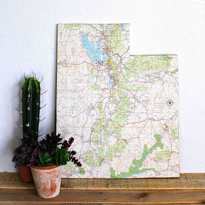 UTAH State Map Wall Decor | Utah | Wall Decor | Western Decor | Perfect Gift for Any Occasion | Vintage Map | Medium Size