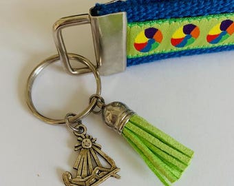 Beach Theme Keychain Wristlet | Key Fob Wristlet | Wristlet | Key Holder | Perfect Gift for Any Occassion |