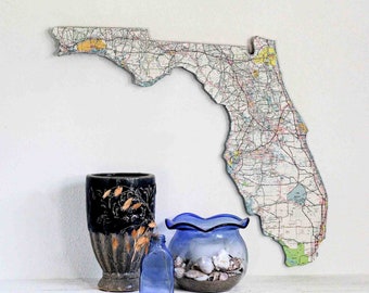 FLORIDA State Map Wall Decor | Vintage Florida Map | Perfect Gift for Any Occasion | X-Large Size