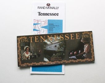 TENNESSEE State Map | Tennessee | State Maps | Road Maps | Vintage Maps | Travel Maps | Highway Maps | Crafts | Maps