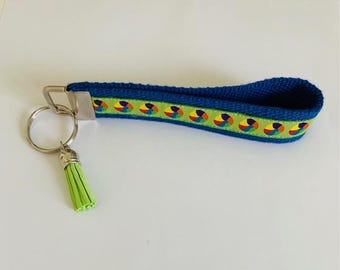 Beach Theme Keychain Wristlet | Key Fob Wristlet | Key Chains | Key Holder |  Beach Accessories