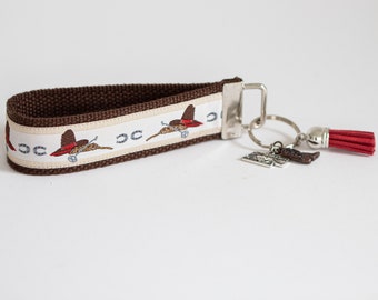 NEBRASKA Keychain Wristlet | Nebraska | Key Chain | Key Holder | Cowboy Hat | Key Fob Holder | Gifts for Women | Western Accessories