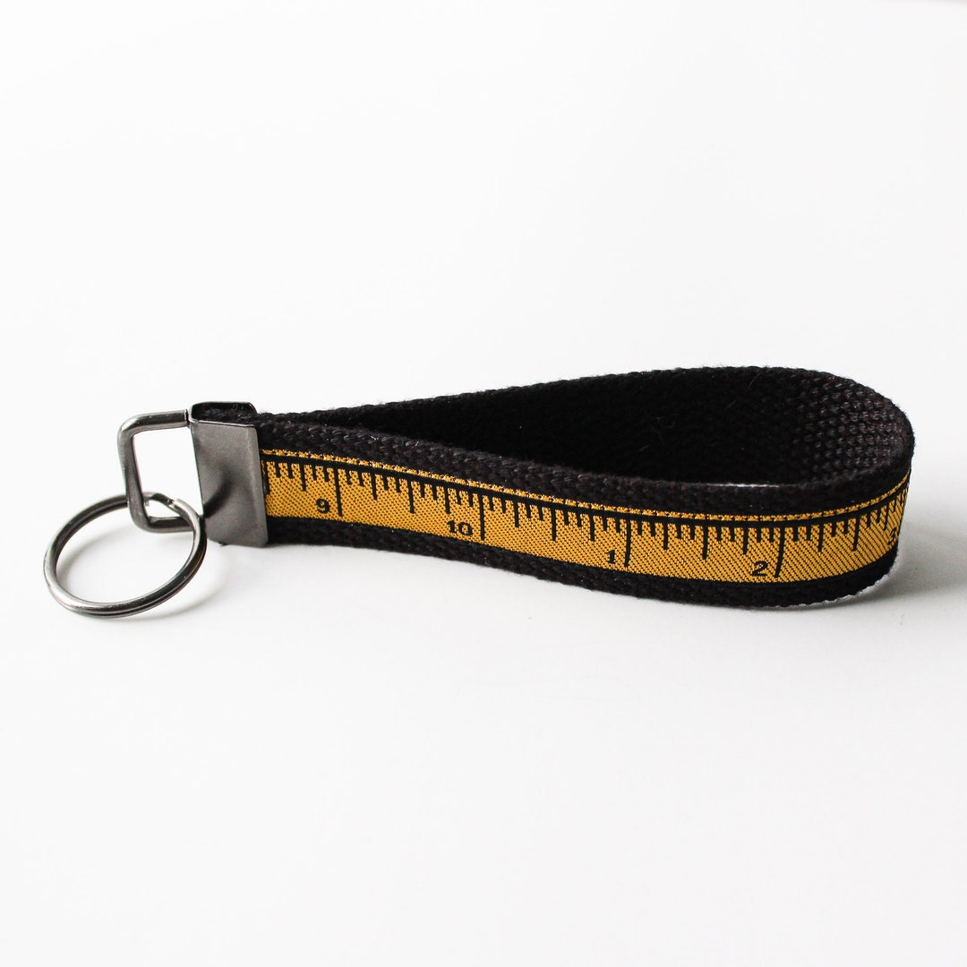 Ruler Themed Key Chain Wristlet Key Holder Key Chain Teacher Gift ID ...