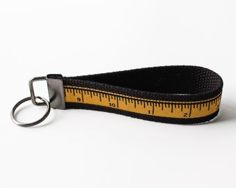 Ruler Themed Key Chain Wristlet | Key Holder | Key Chain | Teacher Gift | ID Badge Holder | Gifts for Women | House Keys