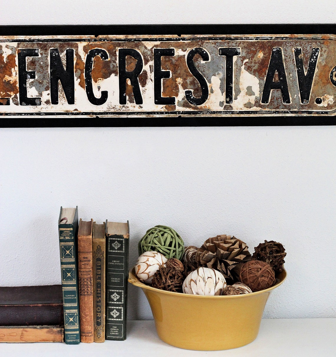 Street Sign Wall Decor Vintage Street Sign Vintage Etsy