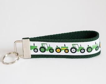 Tractor Theme Keychain Wristlet | Farm Theme Keychain | Key Chains | Tractor | Farm Keys | Key Holder | Farmhouse | Wristlet | Accessories