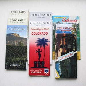 COLORADO State Map | Road Map | Colorado | State Map | Vintage Map | Travel Map | Crafts
