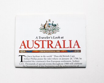 AUSTRALIA National Geographic Travel Map | Australia | National Geographic | Vintage Map | International Maps | Crafts