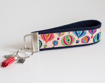 NEW MEXICO Keychain Wristlet | Key Fob Wristlet | Key Chain | Key Holder | Hot Air Balloons | Accessories | ID Badge Wristlet