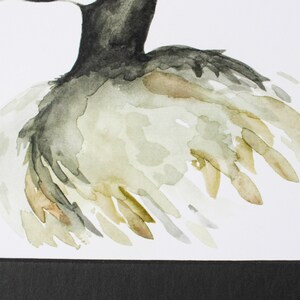 Canadian Goose Watercolor Print Watercolor Print Canadian Goose Wall Decor Watercolor Art Matted Watercolor Wildlife Print image 4