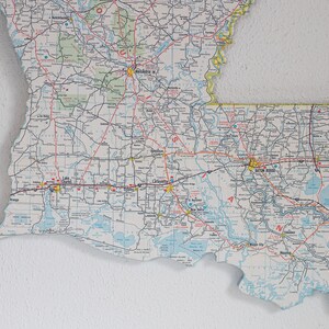 LOUISIANA State Map Wall Decor Louisiana State Decor Wall Decor Vintage Map Perfect Gift for Any Occasion Medium Size image 5
