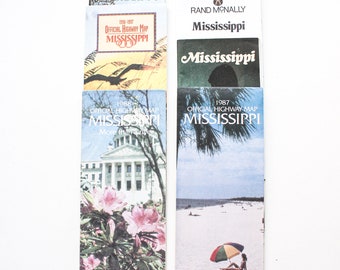 MISSISSIPPI State Map | Mississippi | Road Map | State Maps | Vintage Maps | Highway Maps | Travel Maps | Crafts