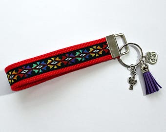 Southwestern Keychain Wristlet | Key Fob Wristlet | Key Holder | Key Chains | Wristlets | Aztec Design | Arizona