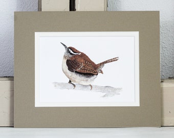 Carolina Wren Watercolor Print | Carolina Wren | Wrens | Bird Art | Watercolor | Wall Decor | Watercolor Print | Wall Hanging