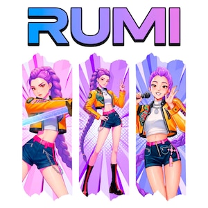 Kpop Rumi PNG, Demons Hunter PNG, Saja Girls PNG, Derpy, K pop Huntr Clipart, Anime Lover Gift, chemise de fan de Kpop, K-pop art (téléchargement numérique)