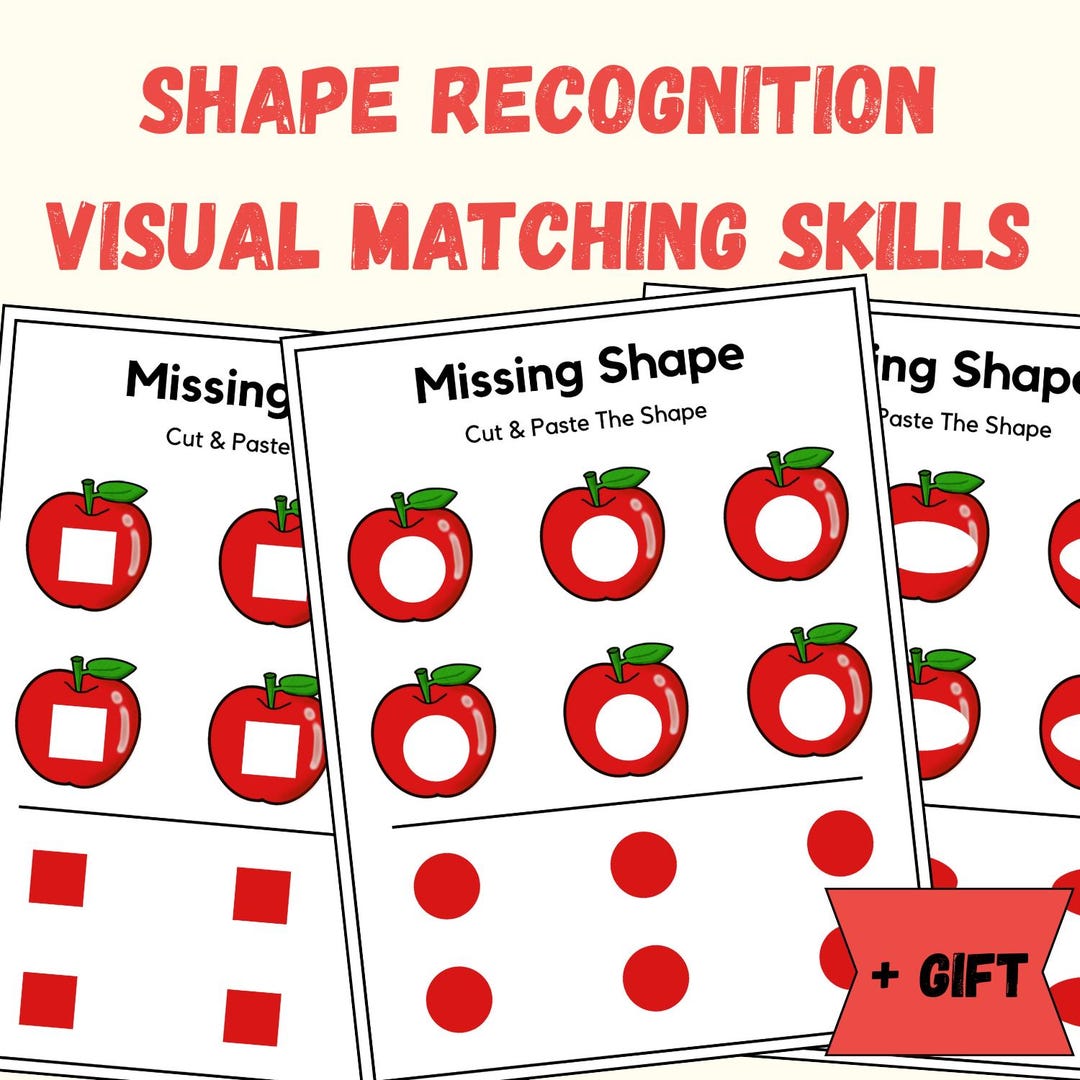 Missing Shape Worksheets | Shape Recognition Printable | Visual ...