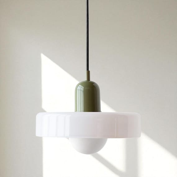 Lampe à suspension moderne en verre - Lampe à suspension colorée pour éclairage de salle à manger, d'îlot de cuisine, de chambre à coucher ou de café, trois couleurs changeantes - Etsy Canada