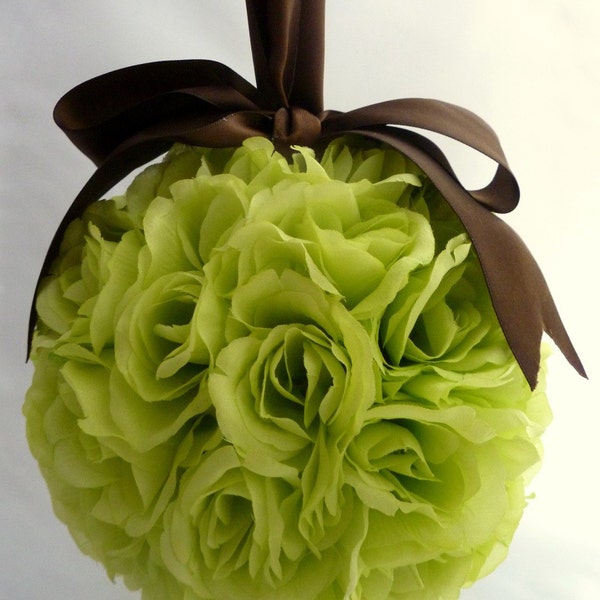 SALE Chocolate-Dipped Green Apple Rose Pomander, More Colours Available