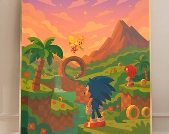 Retro Arcade Game Poster | 90s Pixel Gamer Wall Art | Classic Platformer Decor | Vintage Gaming Room Print