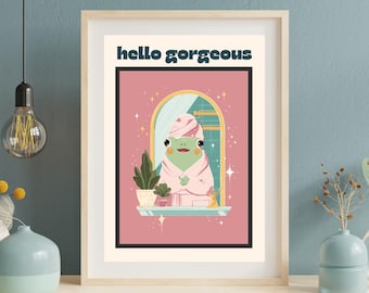 Lustiges Frosch Poster: Frosch Bild