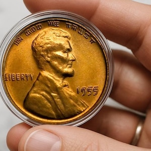 1955 Doubled Die Lincoln Cent Commemorative Collectible Coin Classic Penny Gift