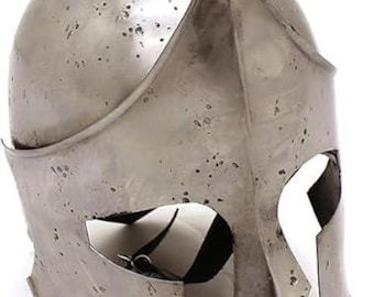 18-Gauge Steel Spartan Helmet: Medieval Warrior Costume Armor