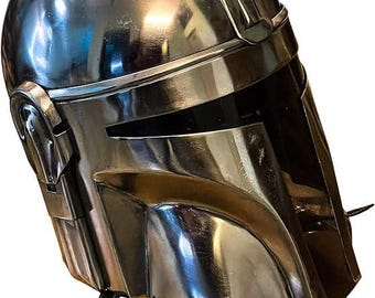 軟鋼製マンダロリアンヘルメット、コスプレ用アーマー、中世風