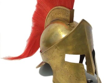 Spartan King Leonidas Helmet: Steel Cosplay Armor Replica