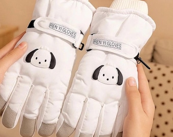 Windproof Thermal Waterproof Ski Gloves for Riding Biking Snow Sports,Keep Warm in Winter,  Fleece Lined All-Weather, valentines gifts