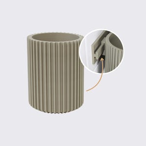 clipform-Cup-L Ø 77 mm x 100 mm – Becher für Bad-Utensilien | passend zur clipform-Schiene