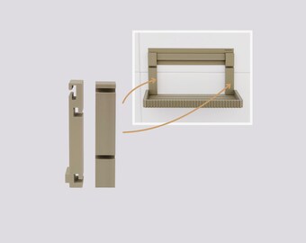 clipform board holder – bracket for board & organizer | 2-pack for mounting on the clipboard rail