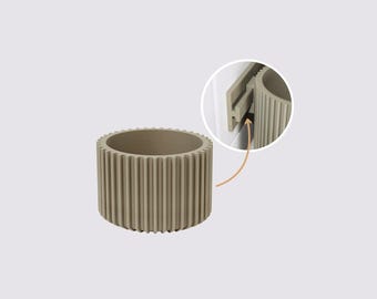 clipform-Cup-S Ø 77 mm x 55 mm – compact cup for cotton swabs or utensils | compatible with the clipform rail