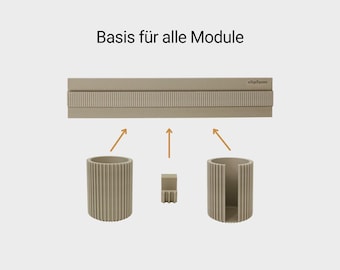 Rail for the clipform system – mounting without drilling | Base for your modular bathroom organizer system