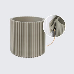 clipform-Cup-XL Ø 100 mm x 100 mm – großer Becher für Zahnbürsten, Zahncreme, Rasierer & Bad-Utensilien | passend zur clipform-Schiene