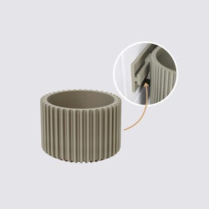 clipform-Cup-S Ø 77 mm x 55 mm – kompakter Becher für Wattestäbchen oder Utensilien | passend zur clipform-Schiene