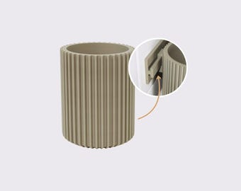 clipform-Cup-L Ø 77 mm x 100 mm – Cup for bathroom accessories | compatible with the clipform rail