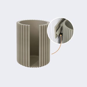 clipform Wattepad-Butler – Spender für Wattepads | Hygienisch & griffbereit an deiner Beauty-Station | passend zur clipform-Schiene