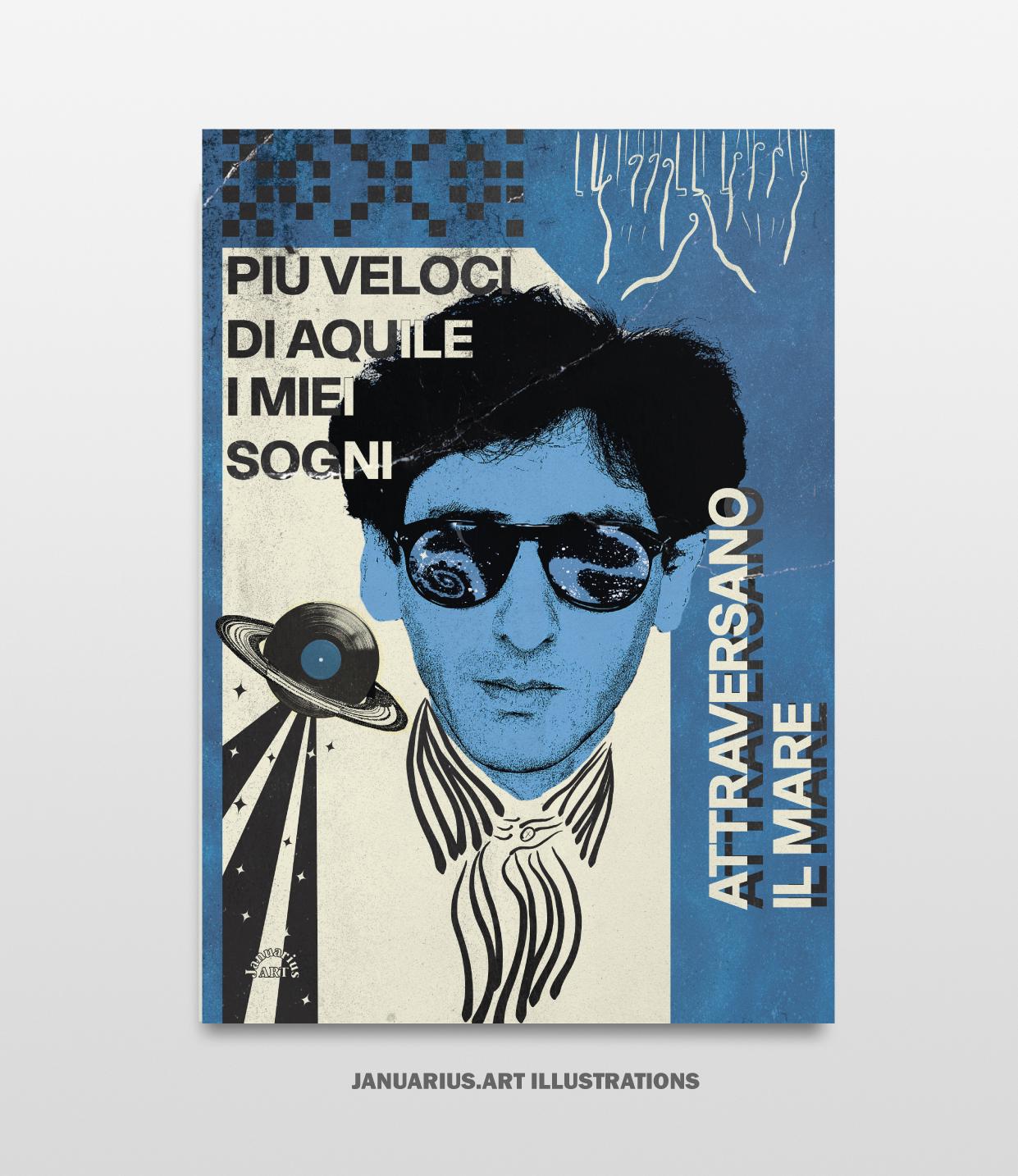Franco Battiato Poster Numbered and Signed - Etsy