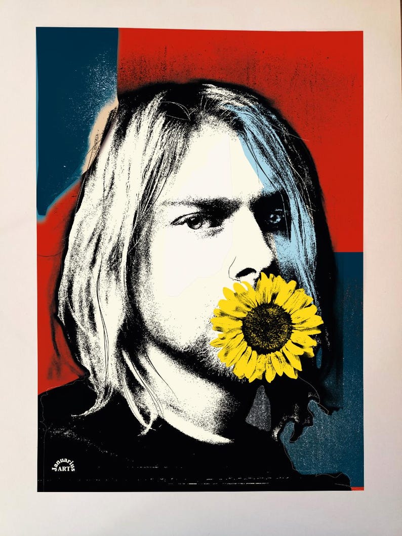 Kurt Cobain Nirvana Poster Numbered and Signed - Etsy