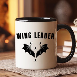 Wing Leader Fourth Wing Mug, Fourth Wing Mug, Fourth Wing Merch, Fourth Wing Lovers Gift, Book Lovers Gift, Book Mugs, Xaden Riorson Mug