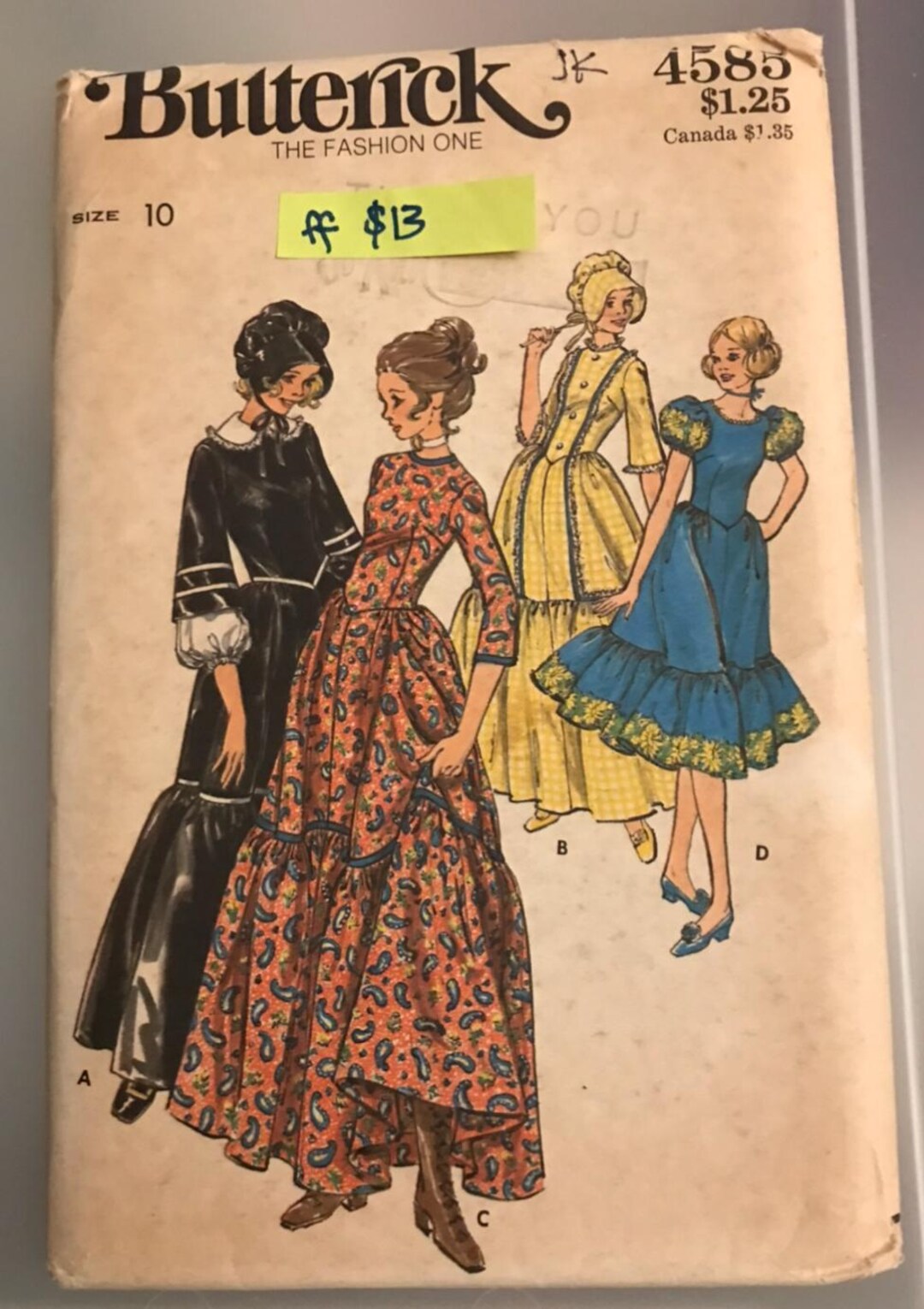 Sewing Pattern - Butterick 4585 - Etsy