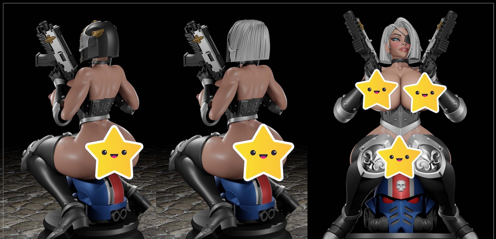 Sanctified Gun Matron Figure – Battle Sisters Sculpture – Hand-painted ...