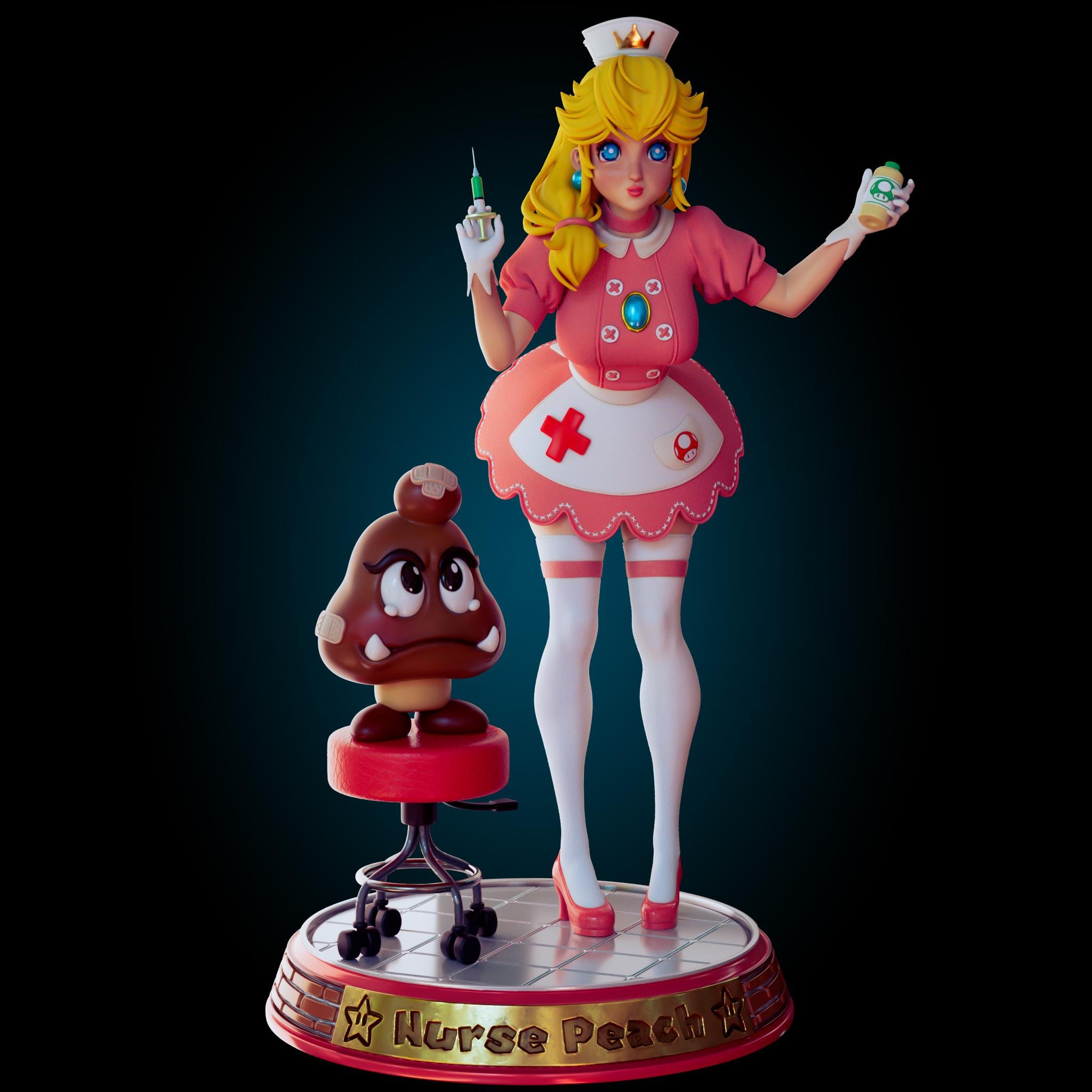 Princess Peach Adult Figure